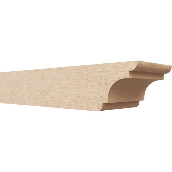 Ekena Millwork 6in. W x 4in. H x 20in. L New Brighton Woodgrain TimberThane Rafter Tail, Primed Tan RFTUR06X04X20NEBRCPR - main